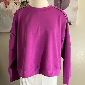 All in Motion NWT Women’s Magenta Sweatshirt with Black Accents Size XXL